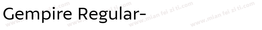 Gempire Regular字体转换